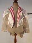 Vintage 1970   s Child   s Red   White Satin Tuxedo Costume Set