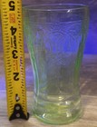 Vintage Cameo Ballerina Uranium Glass 11 Oz Anchor Hocking
