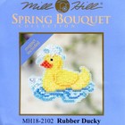 Rubber Ducky Beaded Cross Stitch Kit Mill Hill 2012 Spring Bouquet