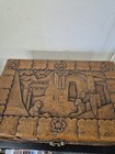 Wooden Chinese Chest Box Carved Campher Wood Ornate