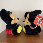 Vtg Walt Disney Mickey   Minnie Mouse Bean Bags W tags Vintage Park Toy Plush