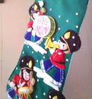 Finished Bucilla Stocking Toy Soldiers New  Hand Stitched From Vtg Kit 83201