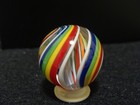 Marble Art Glass Collector Swirl Multicolor Rainbow Design Mint Beautiful  935