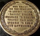 Alcoholics Anonymous Aa 10 Year Sunshine Bronze Medallion Token Chip Sober Coin
