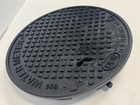 Dfw Round Water Meter Cover Circular Round 800 Spring Locking 12  New