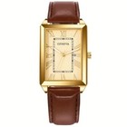Luxury Vintage Pu Leather Strap Watch Calendar Timepiece Men Women Holiday Gift