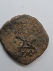 Byzantine Bronze Half Follis 20 Nummi Xx Ancient Coin 6th-7th Century Ad B07