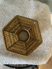 Vintage Amber Lamp Shade Seed Beaded Uno Fitter 4   x2   x5   