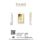 5 Gram Pamp Suisse Fortuna Veriscan Gold Bar  new W  Assay 
