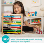 Abacus - Classic Wooden Educational Counting Toy With 100 Beads