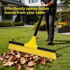 18   push Broom Brush For Floor Cleaning With 60    Long Handle And Stiff Orange