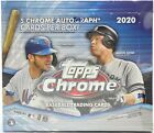 2020 Topps Chrome Jumbo Baseball Sealed Box  5 Autos 