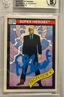 Patrick Stewart Signed 1990 Marvel Universe Professor X  7 Bas Beckett Witnessed