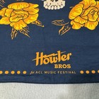 Howler Bros Acl Fest Bandana Limited Edition Rose Skull Blue Orange Music Fest