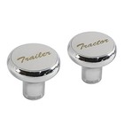 Chrome Air Valve Knob W glossy Stainless Steel  tractor     trailer  Plaques 
