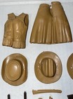 Vintage Marx Johnny West Accessories Lot X30 Jane Clothes Hats Weapons Unused 
