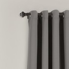 Insulated Grommet Blackout Window Curtain Panels  Pair  52  W X 63  L  Dark G   