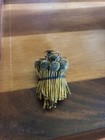 Antique French 1918 Gold Brass Bullion Tassel Trim Doll Lamp Shade Bookmark Vtg