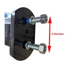 Chrome Straight Spring Loaded Mud Flap Hanger For Semi Truck 1 125   2 5    pair