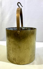 Vintage Brass Howe Scale Company Grain Seed Bucket Pail W swing Handle Bail 24