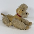 Vintage 1950s Steiff Poodle Snobby Gray Mohair Jointed 13    Glass Eyes Clean