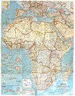     1960-9 September Vintage Map Of Africa National Geographic - A1