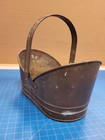 Antique Metal Basket Rustic Farmhouse Style Primitive Handle Container Decor
