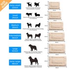 30in Medium Dog Crate Pad  Washable  Nonslip Kennel Bed  Cream