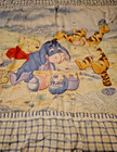 Vintage Winnie Pooh 1990 s Tigger Eeyore Piglet 29x39 Reversible Comforter
