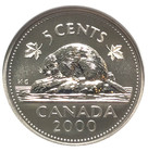 Canada 2000 5 Cent 5   Specimen Sp69 Ngc