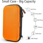 Orange Shockproof Hard Eva Carrying Case Travel Pouch For External 