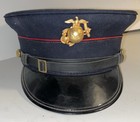 Wwi U s  Marine Corps M1917 Dress Blue Enlisted Bell Crown Visor Cap