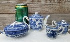 Vintage Occupied Japan Blue Willow 27 Piece Child s Childrens Dish   Tea Set