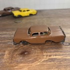 Lot Of 3 Vintage Made In Japan Tin Friction Cars Brown And Yellow Parts Or Repai