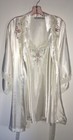 Bridal Short Embroidery   Lace Nightgown   Robe Polyester Size M Val Mode Rare