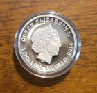 Tuvalu 2014 P American Bald Eagle High Relief  999 1oz Silver Proof Coin 