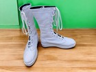 Men Wrestling Boots   Pro Wrestling Boots   Tall Lace-up Boots   Custom Handmade