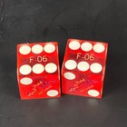 Hotel Aladdin Casino Dice Pair 1996 Las Vegas Matched F-06 Closed Casino Craps