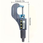 Digital Micrometer 0-25mm - 0 001mm Precision Gauge For Precision Measurement