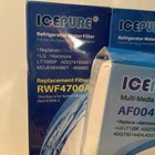 3 Pack Icepure Rwf4700a Water Filter Cartridge Plus 3pk Air Filters Gp-af004 New