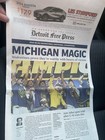 Michigan Basketball National Championship Newspaper Detroit Free Press  4 8 2026