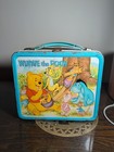 1976 Winnie The Pooh Lunch Box Thermos Vintage Rare Metal Aladdin Eeyore Read   