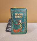 Loungefly Disney Robin Hood Classic Story Book Zip Around Wallet New