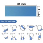 5pcs Ice Cold Instant Cooling Jogging Gym Chilly Pad Sports Yoga Towel Running