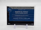 2015 Topps Baseball History Stamp Card Espn s First Broadcast Einstein Stamp  10