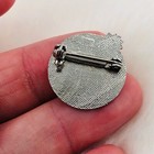 Vtg Kid Skier Souvenir Enamel Ski Lapel Pin Brooch W  Smiley Face