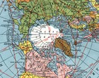 Flat Earth Map Polar Azimuthal Equidistant Projection 1943 Wwii Poster 16x24