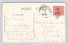 1911 Antique Christmas Postcard Sleeping Santa Claus Doorstep Denmark Stamp 219