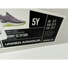 Under Armour Curry 3z 24 Sde Basketball Shoes Kids 5y Purple Green 3028401-501