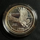 1994-p Us Veterans 3-coin Set Proof Silver Dollars Commemorative Box And Coa